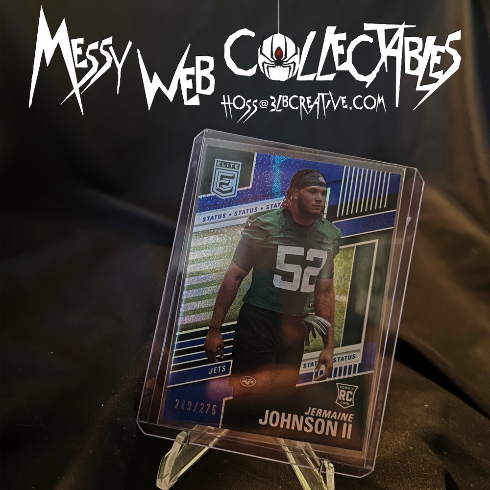 Jermaine Johnson II Rookie 2022 Donruss Elite Status Sparkle /275  RC